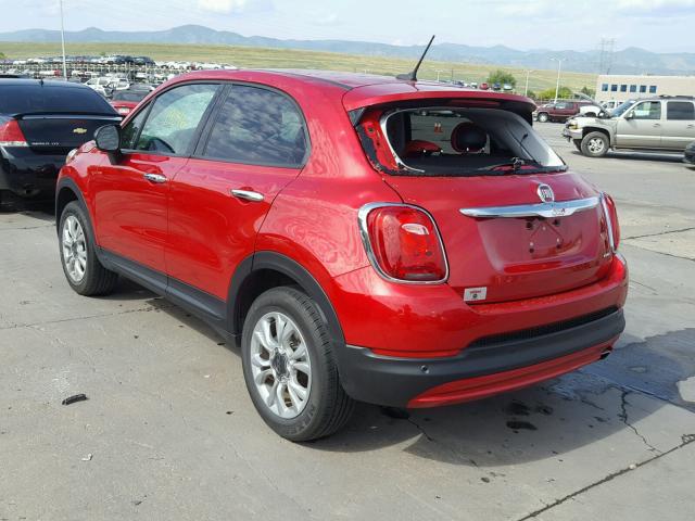 ZFBCFYBT5GP376943 - 2016 FIAT 500X EASY RED photo 3