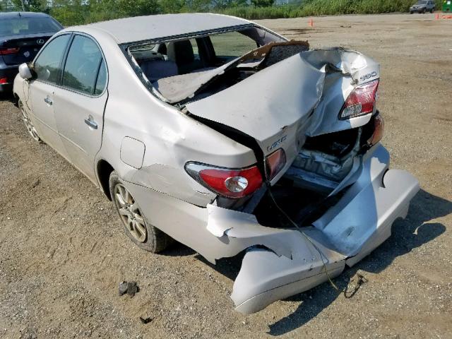 JTHBA30G245008127 - 2004 LEXUS ES 330 SILVER photo 3