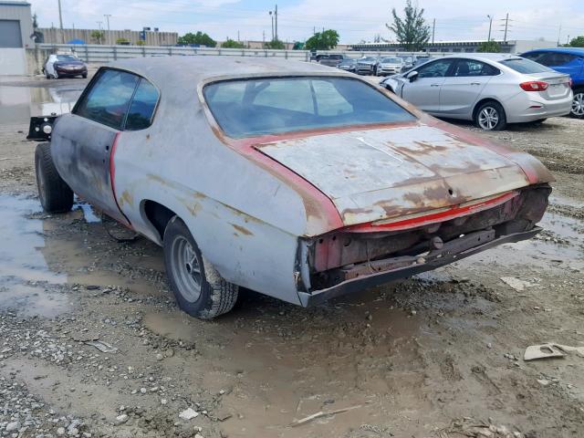 136371R155215 - 1971 CHEVROLET CHEVELLE RED photo 3