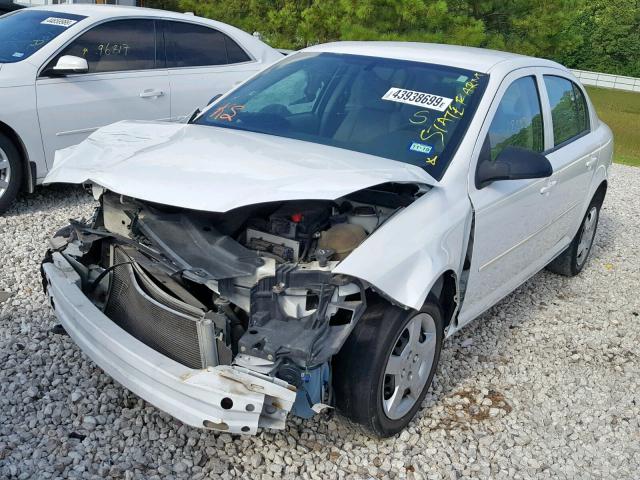 1G1AK52F457636859 - 2005 CHEVROLET COBALT WHITE photo 2