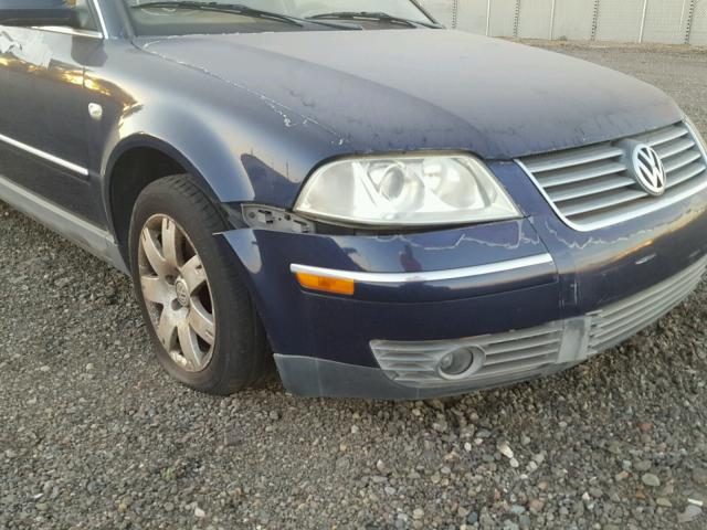 WVWTH63B92P040450 - 2002 VOLKSWAGEN PASSAT GLX 蓝色 照片 9