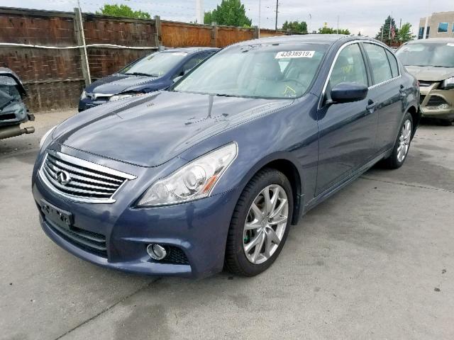 JN1CV6AR8BM401390 - 2011 INFINITI G37 BLUE photo 2