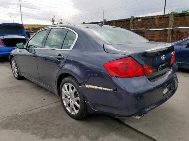 JN1CV6AR8BM401390 - 2011 INFINITI G37 BLUE photo 3