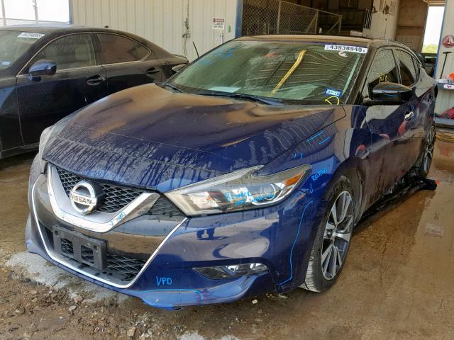 1N4AA6AP1HC372138 - 2017 NISSAN MAXIMA 3.5 BLUE photo 2