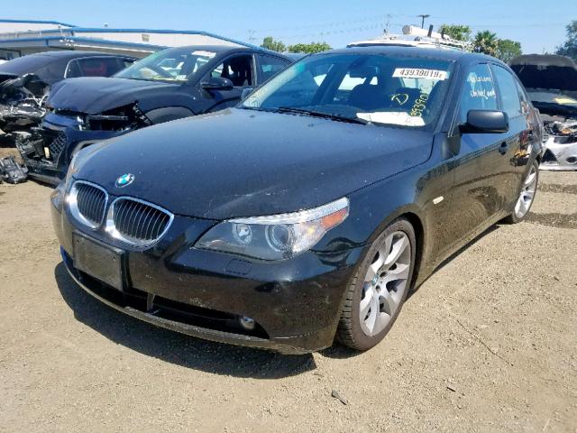 WBANB53577CP03542 - 2007 BMW 550 I BLACK photo 2