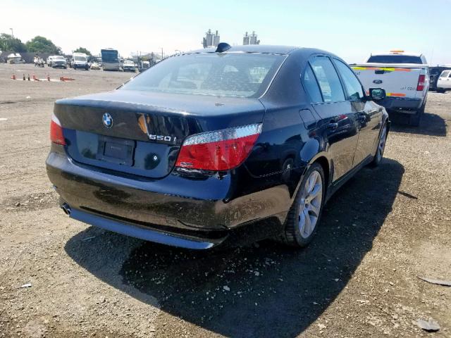 WBANB53577CP03542 - 2007 BMW 550 I BLACK photo 4