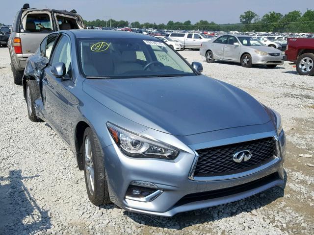 JN1EV7AP4JM350885 - 2018 INFINITI Q50 LUXE BLUE photo 1