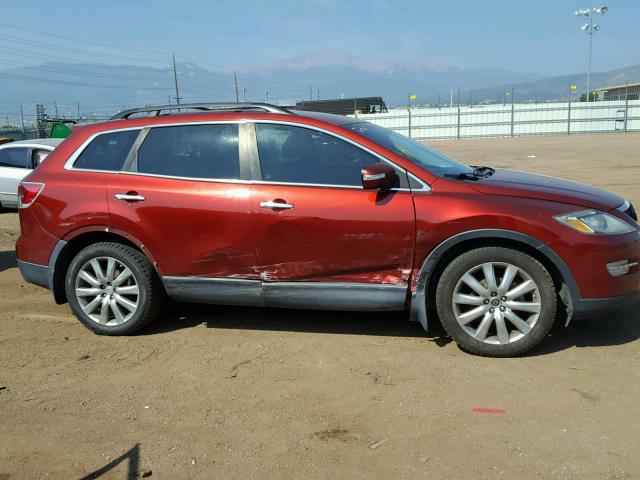 JM3TB38AX80123927 - 2008 MAZDA CX-9 BURGUNDY photo 9