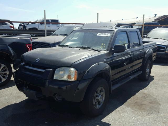 1N6ED27T93C449974 - 2003 NISSAN FRONTIER C BLACK photo 2