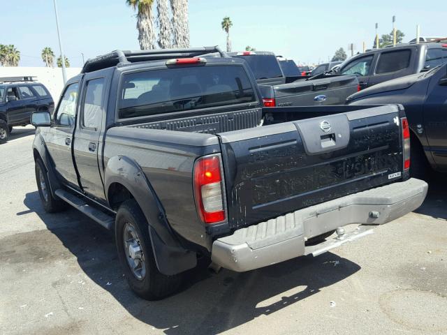 1N6ED27T93C449974 - 2003 NISSAN FRONTIER C BLACK photo 3