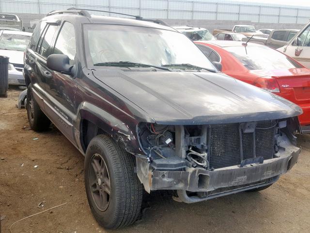 1J4GX48S13C614057 - 2003 JEEP GRAND CHER BLACK photo 1