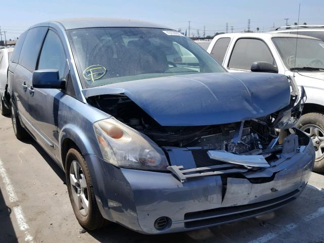 5N1BV28U69N106221 - 2009 NISSAN QUEST S BLUE photo 1