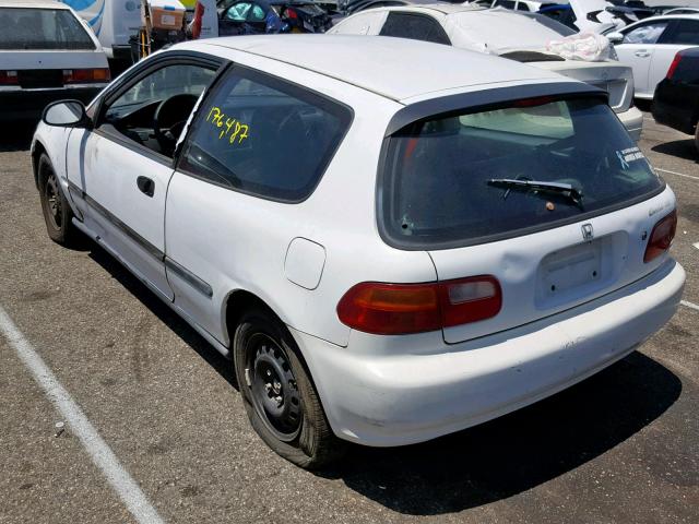 2HGEH2469PH537353 - 1993 HONDA CIVIC DX WHITE photo 3