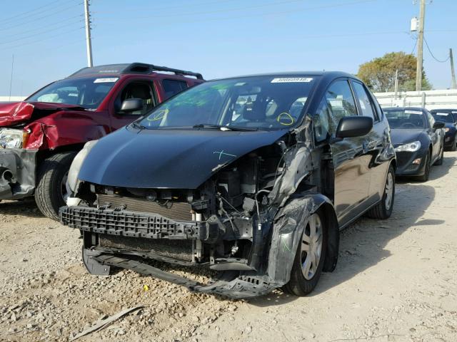 JHMGE88269S007488 - 2009 HONDA FIT BLACK photo 2