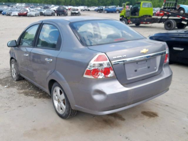 KL1TG56618B162440 - 2008 CHEVROLET AVEO LT SILVER photo 3