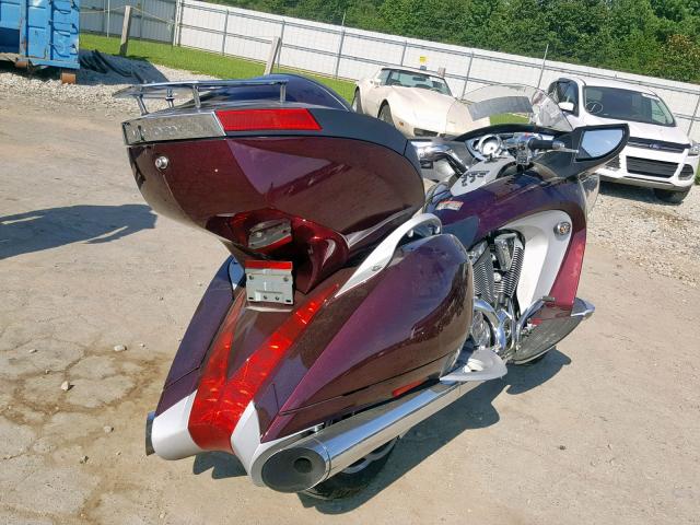 5VPSD36D783008245 - 2008 VICTORY MOTORCYCLES VISION DEL BURGUNDY photo 4