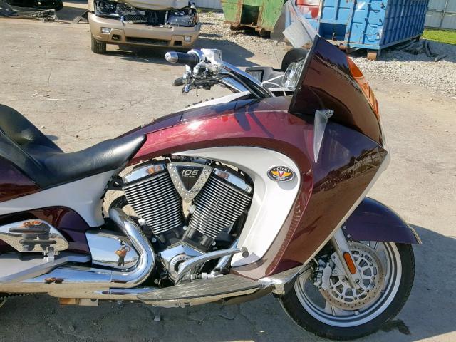 5VPSD36D783008245 - 2008 VICTORY MOTORCYCLES VISION DEL BURGUNDY photo 5