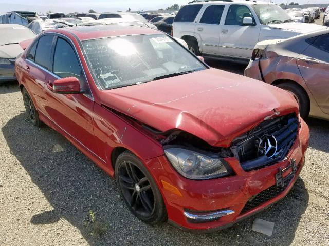 WDDGF4HB6DR296661 - 2013 MERCEDES-BENZ C 250 RED photo 1