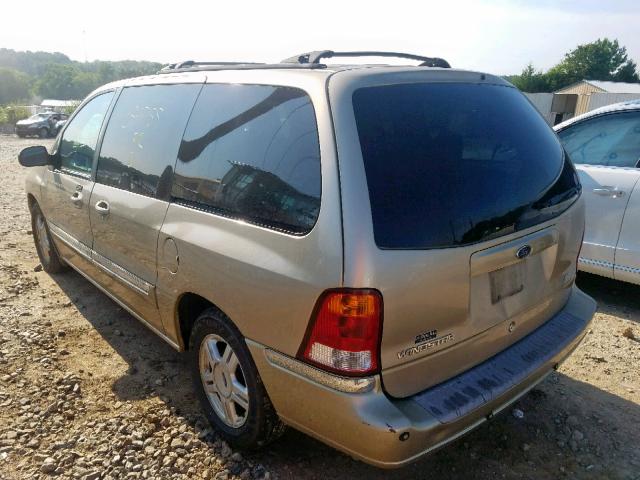 2FMZA52481BB90658 - 2001 FORD WINDSTAR S BEIGE photo 3