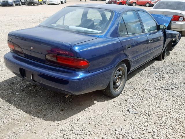 1Y1SK5263VZ454551 - 1997 GEO PRIZM BASE BLUE photo 4