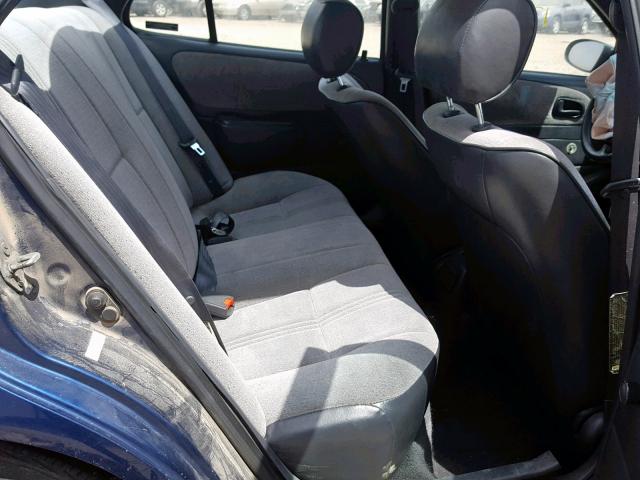 1Y1SK5263VZ454551 - 1997 GEO PRIZM BASE BLUE photo 6
