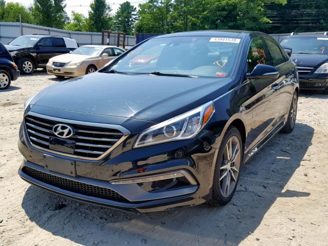 5NPE34AB9FH041341 - 2015 HYUNDAI SONATA SPO BLACK photo 2