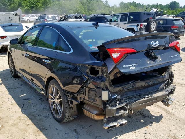 5NPE34AB9FH041341 - 2015 HYUNDAI SONATA SPO BLACK photo 3