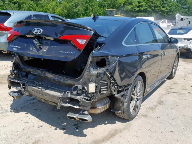 5NPE34AB9FH041341 - 2015 HYUNDAI SONATA SPO BLACK photo 4