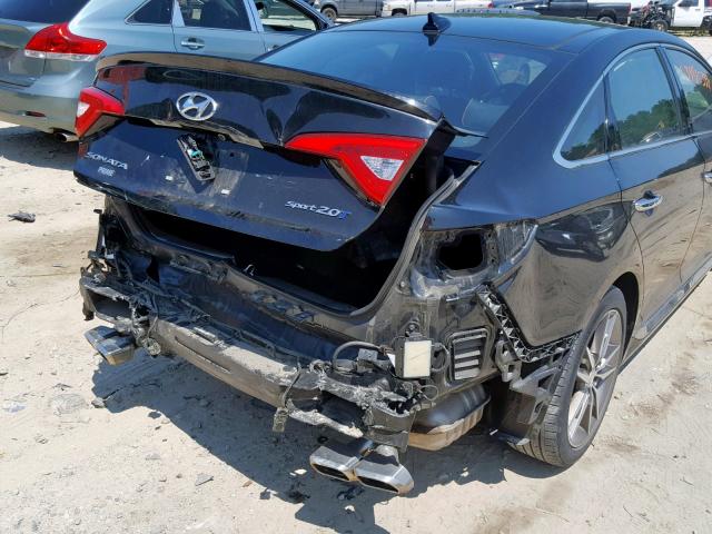 5NPE34AB9FH041341 - 2015 HYUNDAI SONATA SPO BLACK photo 9