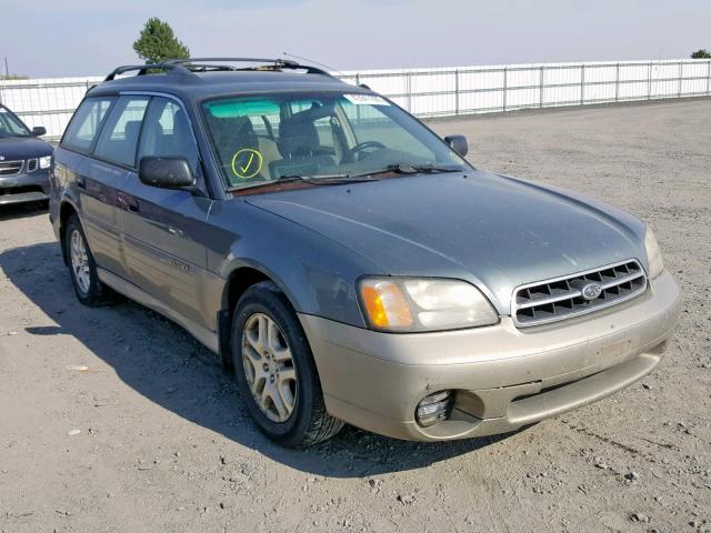 4S3BH675416603456 - 2001 SUBARU LEGACY OUT GREEN photo 1