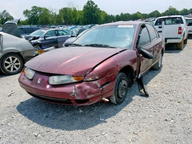 1G8ZG52882Z154029 - 2002 SATURN SL1 BURGUNDY photo 2