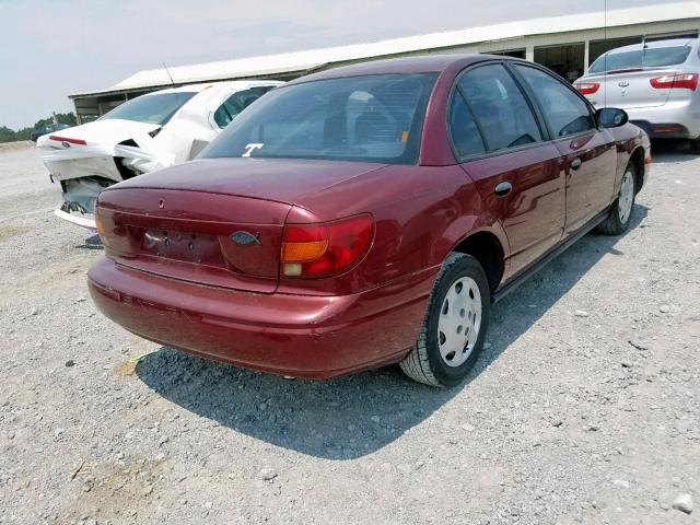 1G8ZG52882Z154029 - 2002 SATURN SL1 BURGUNDY photo 4