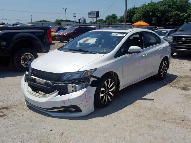 19XFB2F9XFE043458 - 2015 HONDA CIVIC EXL 白色 照片 2
