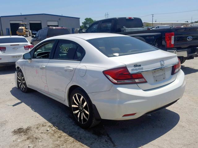 19XFB2F9XFE043458 - 2015 HONDA CIVIC EXL 白色 照片 3