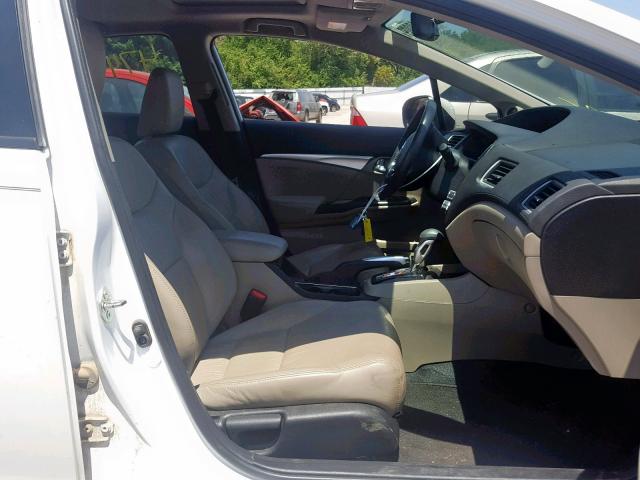 19XFB2F9XFE043458 - 2015 HONDA CIVIC EXL 白色 照片 5