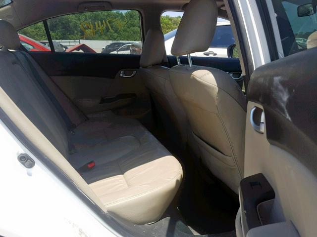 19XFB2F9XFE043458 - 2015 HONDA CIVIC EXL 白色 照片 6