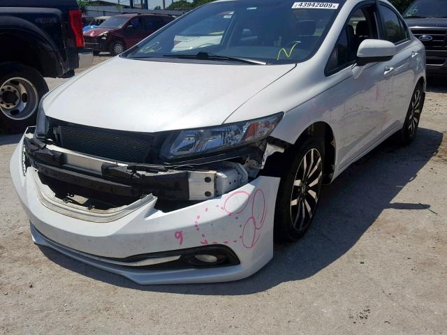 19XFB2F9XFE043458 - 2015 HONDA CIVIC EXL 白色 照片 9