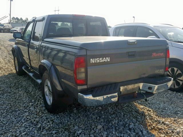 1N6ED27T0YC338060 - 2000 NISSAN FRONTIER C GRAY photo 3