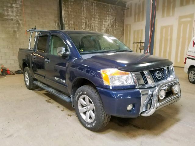 1N6AA0EC6BN302982 - 2011 NISSAN TITAN S BLUE photo 1