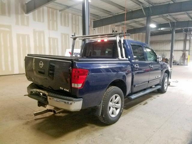 1N6AA0EC6BN302982 - 2011 NISSAN TITAN S BLUE photo 4