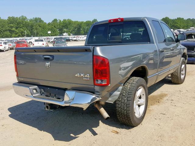 1D7HU182X6S552286 - 2006 DODGE RAM 1500 S GRAY photo 4