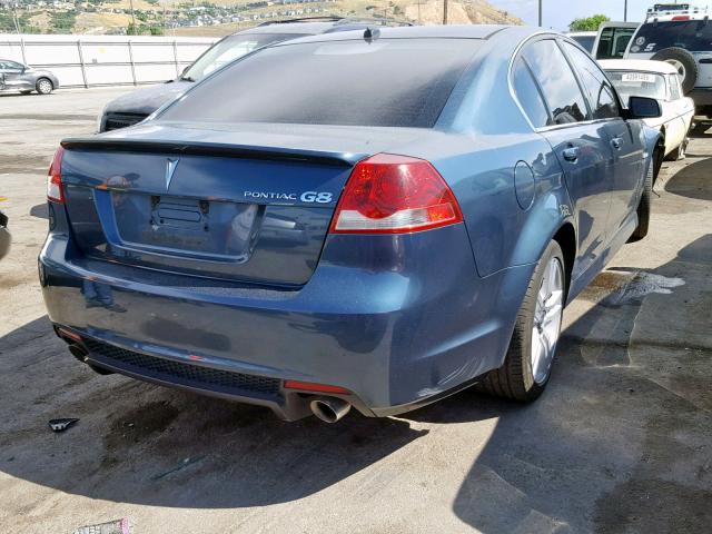 6G2ER57759L183216 - 2009 PONTIAC G8 BLUE photo 4