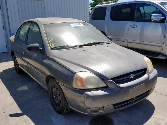 KNADC125456392330 - 2005 KIA RIO GRAY photo 1