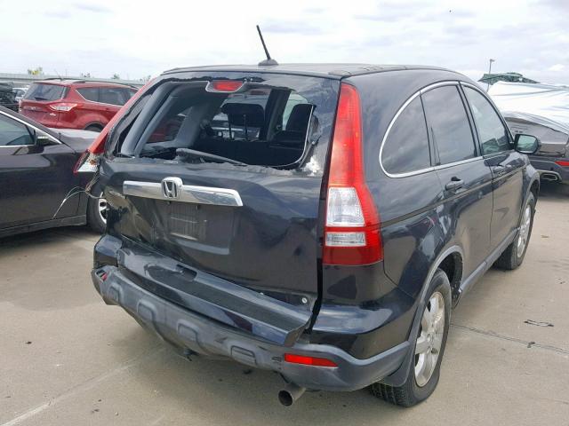 JHLRE48757C060367 - 2007 HONDA CR-V EXL BLACK photo 4