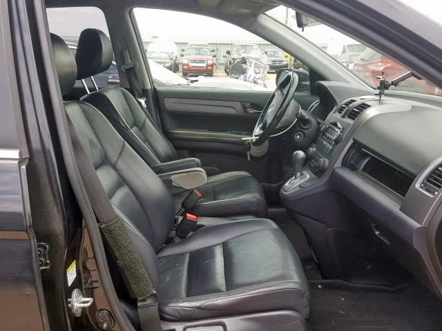 JHLRE48757C060367 - 2007 HONDA CR-V EXL BLACK photo 5