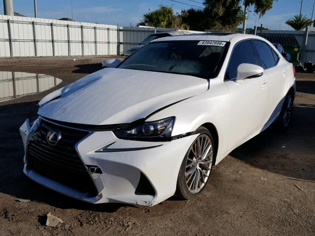 JTHBA1D2XH5053647 - 2017 LEXUS IS 200T WHITE photo 2