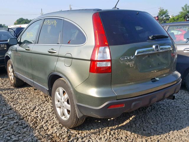 JHLRE48778C041854 - 2008 HONDA CR-V EXL GREEN photo 3