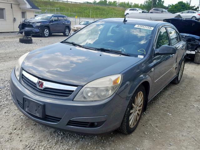 1G8ZV57738F156528 - 2008 SATURN AURA XR GRAY photo 2