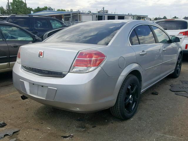 1G8ZS57N37F144949 - 2007 SATURN AURA XE SILVER photo 4