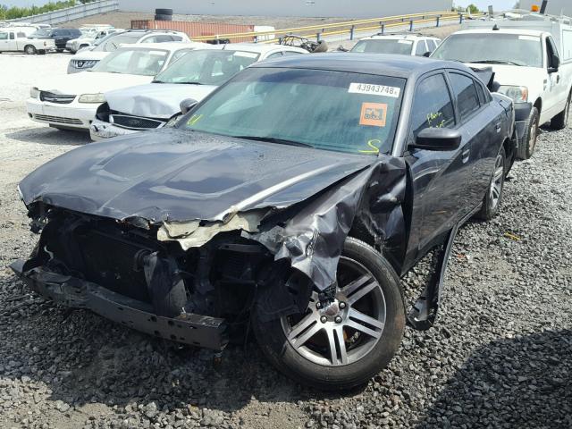 2C3CDXAT7EH207706 - 2014 DODGE CHARGER PO CHARCOAL photo 2